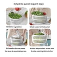 thumbnail image 5 of Salad Spinner Manual Lettuce Spinner for Vegetable Prepping, 1-Handed Pump Fruit Spinner Dryer Frui, 5 of 5