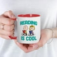 thumbnail image 3 of CafePress - Charlie & Sally Brown Reading Is Cool Mug - 11 oz Ceramic Mug - Novelty Coffee Tea Cup, 3 of 3