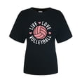 thumbnail image 4 of Xmyrz Volleyball Shirts For Women Volleyball Graphic Game Day Team Tee Tops Casual Loose Short Sleeve Crewneck Summer Shirts, 4 of 4
