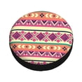 thumbnail image 2 of Waterproof Spare Wheel Cover, Vintage Southwestern Native Bohemian Pattern Adjustable Wheel Cover For Jeep Trailer RV SUV Car, 15 inch, 2 of 8