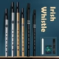 thumbnail image 2 of WEISIPU 6 Hole Flute C/D Key Irish Whistle Ireland Tin Penny Whistle Flute Musical Instruments for Beginners, 2 of 7