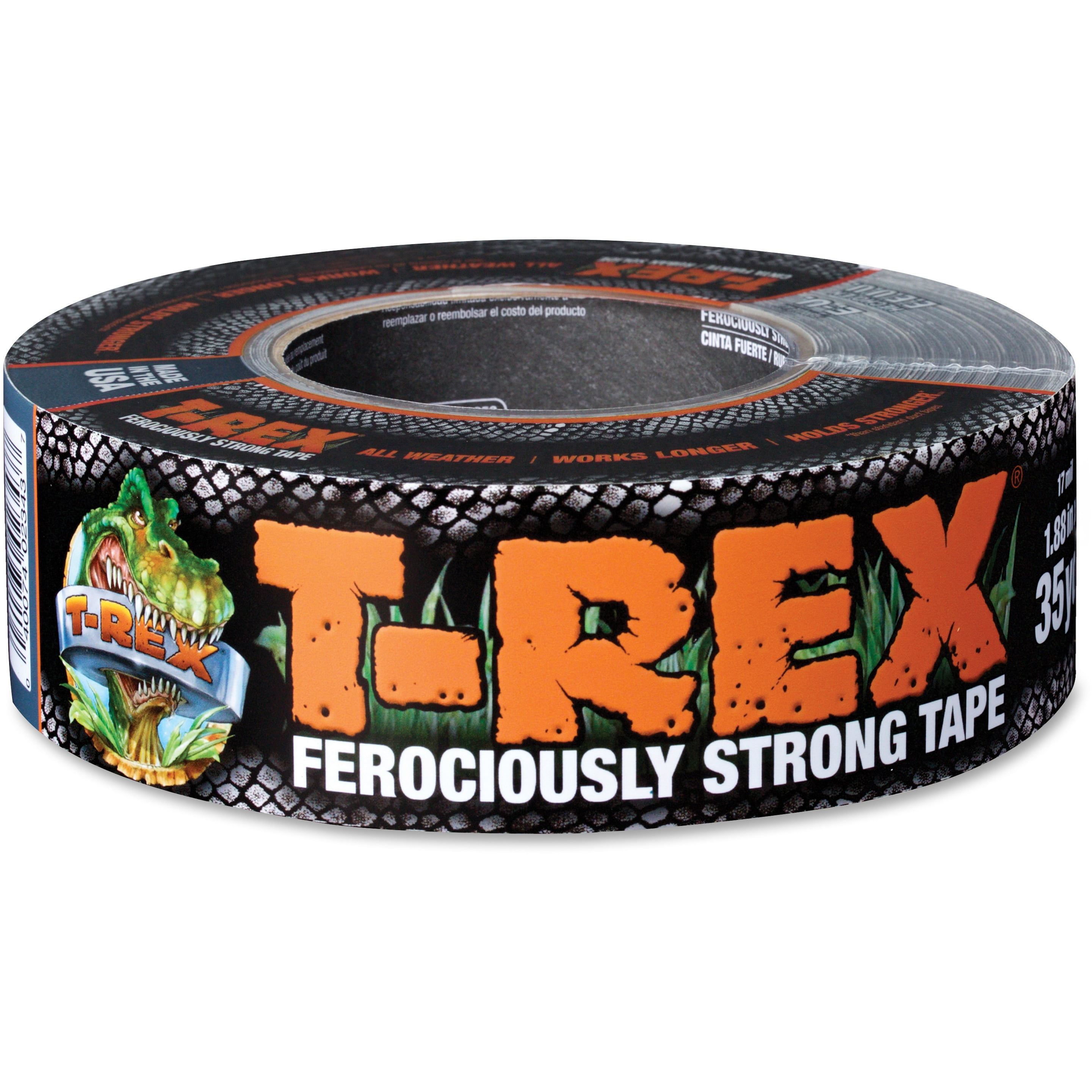 T-Rex Tape Ferociously Strong 1.88 In. x 35 Yd. Duct Tape, Gunmetal ...