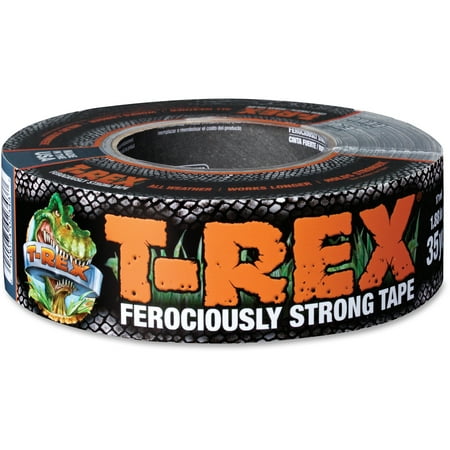 T-Rex Tape Ferociously Strong 1.88 In. x 35 Yd. Duct Tape, Gunmetal (Best Tape For Ductwork)