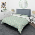 thumbnail image 3 of Designart 'Retro Ornamental Design VIII' Mid-Century Modern Duvet Cover Set, 3 of 4