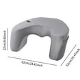 thumbnail image 7 of Esquirla Reading Pillow for Bed, Desk Pillow for Laptop Large Reading Pillow for Adults, for Sitting, Reading, Gaming, Couch Bed Floor Grey, 7 of 7