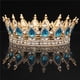 thumbnail image 1 of Crystal Vintage Royal Queen King Tiara y Crown Pageant Prom Crown Wedding Hair Accessories brillar Electrónica, 1 of 3