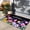 Black and Pink, variant on BLEUM CADE Summer Welcome Door Mat Leaves Low Profile Outdoor Door Mats Non Slip Entrance Mats for Outside Patio