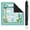 Blue Tropical Island Resort (1), variant on Blue Tropical Flamingo Border (3) Mahjong Mat with Carrying Bag 31.5x31.5in(80x80cm) Anti-Slip Silent Board Game Mat for American Mah Jong Poker Board Games Card Games Dominoes