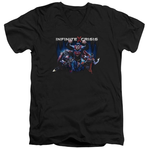 Infinite Crisis - Ic Super - Slim Fit V Neck Shirt - Large