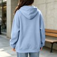 thumbnail image 4 of Resicozy Womens Zip Up Hoodies 2026 Long Sleeve Fall Winter Oversized Sweatshirts Zipper Oversized Cute Jackets with Pocket Sky Blue S, 4 of 4