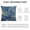 thumbnail image 5 of GOSMITH Lumbar Pillow Cover Wall Green Agate Marbled Blue Abstract Liquid Nature Artistic Beautiful Paint Color Stain Creative Decorative Fall Pillow Case for Couch Bed Car, 5 of 5