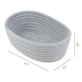 thumbnail image 3 of Unique Bargains 3Pcs Storage Basket for Key Tray Bowl Gray 9.1*5.1*2.8in, 3 of 5
