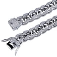 thumbnail image 2 of Pulsera de cadena de eslabones cubanos ANGGREK hip hop chapado en oro para hombres y mujeres, 2 of 8