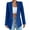 Blue, variant on Women Blazers Womens Casual Blazer Jacket Gold Button Long Sleeve Work Office Blazer Jacket (Khaki,L)