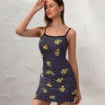 thumbnail image 3 of Ladies Elegant Sling Sleeveless Sexy Dress floral, 3 of 6