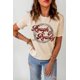 thumbnail image 1 of ABPHQTO Camiseta caqui de manga corta con estampado de cuerda Rough & Rowdy para mujer, 1 of 5
