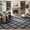 Black & Gray, variant on UNTIMATY 8'x10' Area Rugs for Living Room Bedroom, Black & White