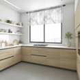 thumbnail image 6 of Gray Marble Sheer Curtains Valances for Windows Modern Simple Gradient Abstract Patterned Chiffon Kitchen Valances for Cafe, Voile Window Treatments Curtains for Living Room Bedroom, 42"x12", 6 of 9