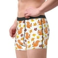 thumbnail image 2 of Disketp Cartoon Squirrel Men's Boxer Briefs,Soft and Breathable Cotton Underwear with ComfortFlex Waistband, 2 of 7
