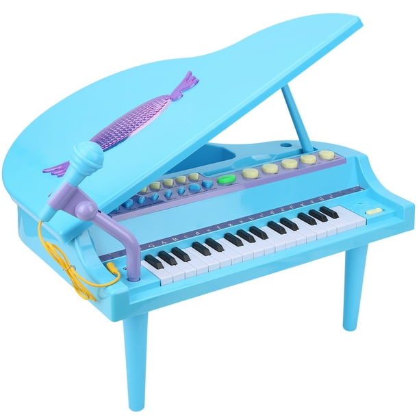 HOMCOM Piano Moderne pour Enfants, 30 Touches, Lot de 2, Mini Jouet pour  Enfant, Rose 