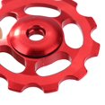 thumbnail image 4 of Ciclismo Rodillo de guía de rodamiento de cerámica para rueda jockey de cambio trasero MTB 11T (azul) Likrtyny  Para estrenar, 4 of 9