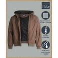 thumbnail image 4 of Bass Creek Outfitters Mens Canvas Jacket - Quilted Sleeves Tricot Duck Work Jackets for Men, 4 of 7