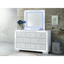 Glory Furniture Hollywood Hills 8 Drawer Dresser in White