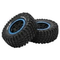 thumbnail image 3 of RC Rubber Tires, RC Tire High Abrasion Resistance Strong Cushioning 2Pcs  For ZD Racing 1/7 -07 RC Car Blue, 3 of 8