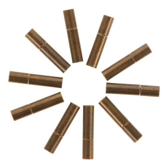 OUNONA 20Ud Tapas Para Cuerda De Pulsera En Cobre Con Seguro Color Café