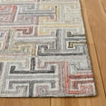 thumbnail image 3 of SAFAVIEH Metro Jules Geometric Area Rug, Grey/Rust, 5' x 8', 3 of 8