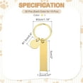 thumbnail image 2 of Uxcell Stainless Steel Engraving Keychain Blanks, 30Pcs Metal Laser Engravable Stamping Blanks, Gold/Silver (Rectangular), 2 of 6