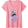 thumbnail image 1 of Womens And Pixar'S Monsters, Inc. Boo Pink V-Neck Shirt-L, 1 of 2