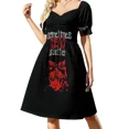 thumbnail image 2 of Labradoodle divertido Labrador Dog Pun (Dark BG) vestido de manga corta vestido de verano mujeres coreanas vestido de dama de honor mujer, 2 of 7