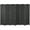 Black, variant on HOMCOM 4 Panel Room Divider Freestanding Folding Privacy Screen Nature Wood