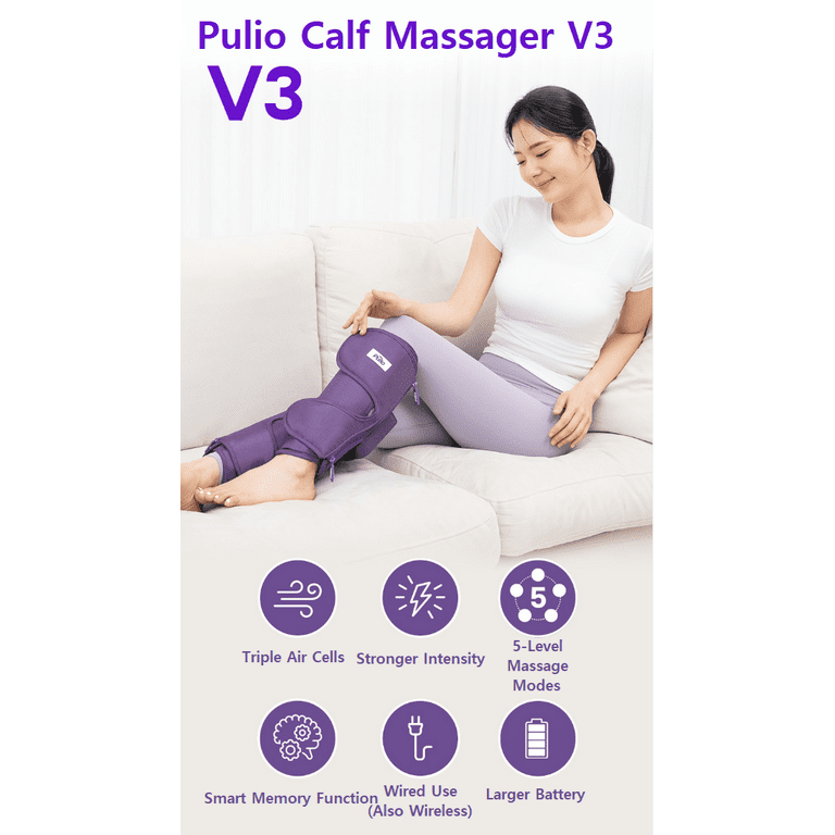 Pulio Wireless Massager 紫 （Pulio V3 Wireless 1-Stage Heat