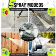 thumbnail image 5 of Electric Pressure Washer, 3000 PSI, Max.2.4 GPM Power Washer w/ 32ft Hose, 32ft Power Cord, 4 Quick Connect Nozzles, Foam Cannon, Portable to Clean Cars, Patios, Driveways, Fences, Pool, 5 of 12