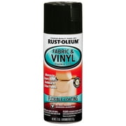 Black, Rust-Oleum Automotive Fabric and Vinyl Gloss Spray Paint-248918, 11 oz, 6 Pack