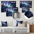 thumbnail image 4 of Designart "Polar Light in Canada II" Landscapes Metal Wall Art, 4 of 5