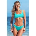 thumbnail image 7 of Charmo Womens Bikinis Bathing Suit Sporty Crop Top Two Piece Swimsuit, 7 of 7