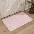 thumbnail image 4 of 2x7 Area Rugs Machine Washable Low Pile Non Slip Runner Rug for Hallway, Laundry Room, Bedroom, Bathroom, Ribbon Bow Pattern Indoor Carpet Runner, Lightweight Print Floor Mat Blush Pink, 4 of 4
