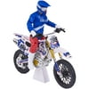 Adventure Force White Nitro Circus Dirt Bike & Rider with Sound Effects, 1:12 Scale, Motorcycle Play Vehicle, 0.5 lbs