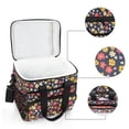 thumbnail image 6 of FORMRS Insulated Cooler Bag 24 Cans Capacity Soft Leakproof Lunch Box with Side Pockets, Small Colorful Flower, 6 of 7