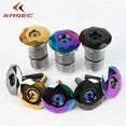 thumbnail image 7 of Mountain Bike Headset Expander Top Cap Aluminum Alloy Headset Screw 1-1/8" Threadless Fork Steerer Bike Top Bolt Expansion Bolt Gold Titanium Rainbow fit Road Cycling, 7 of 7