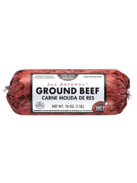 All Natural* 73% Lean/27% Fat Ground Beef, 1 lb, Roll