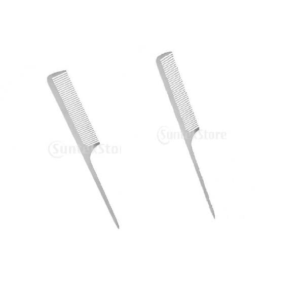 Juego de Peines de Barbero Sunnimix Peines de Peluquería Profesional Metal