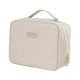 thumbnail image 3 of Bolsa de maquillaje de viaje,Bolsas de cosméticos,Organizador de herramientas cosméticas,Estuche de transporte compacto de tres brochas de maquillaje Beige, 3 of 8