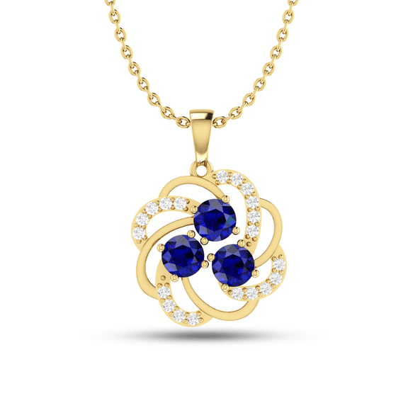 Blue Sparkling Galaxy Gold Plated Necklace Gift For Engagement || Ali Baba Jewellery