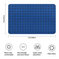 thumbnail image 3 of Blue Black Geometric Pattern Bathroom Rugs Mat,Non Slip Microfiber Bathroom Rug,Rubber Backing,Soft Bathroom Mats for Bathroom Floor,Tub and Shower,17x27in(43x68cm), 3 of 4