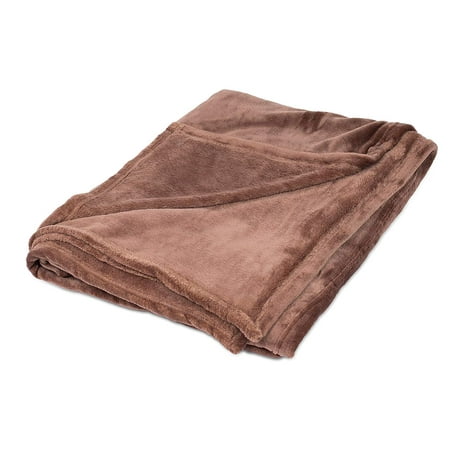 BIRDROCK HOME Internet's Best Plush Throw Blankets | Café (Brown) | Ultra Soft Couch Blanket | Light Weight Sofa Throw | 100% Microfiber Polyester | Easy Travel | Bed | 50 x (Best Travel Blanket Oprah)