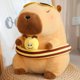 thumbnail image 3 of Seaside Beach Dress Blue Shirt Capybara Plush Toy Stuffed Swim Ring Bee Decor Capibara Plushie Boy Hawaii Vacation Style, 3 of 5